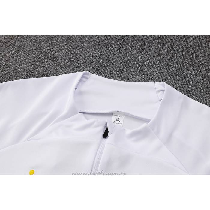 Chandal de Sudadera del Paris Saint-Germain Jordan Nino 2023-2024 Blanco